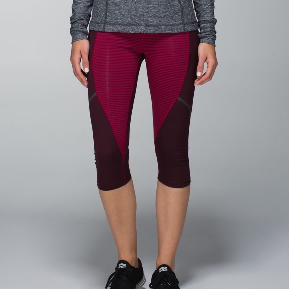 Lululemon Hop To It Crop *Full-On Luxtreme